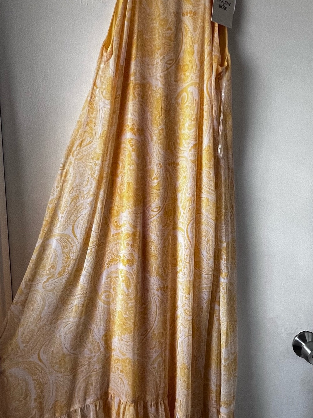 Sunshine Paisley Maxi dress - Yellow